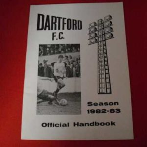 1982/83 DARTFORD OFFICIAL HANDBOOK
