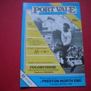 1988/89 PORT VALE V PRESTON PLAY OFF S/F