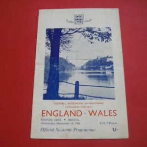 1963 ENGLAND V WALES U23 @ BRISTOL CITY