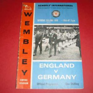 1970 ENGLAND V GERMANY SCHOOLS