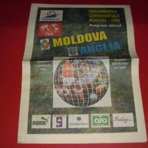 1996 MOLDOVA V ENGLAND