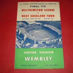 1961 WALTHAMSTOW AVENUE V WEST AUCKLAND AMATEUR CUP FINAL