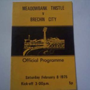 1974/75 MEADOWBANK THISTLE V BRECHIN