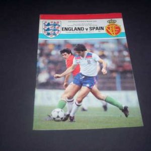 1984 ENGLAND V SPAIN U21 EUROPEAN FINAL