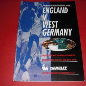 1991 ENGLAND V WEST GERMANY SCHOOLS
