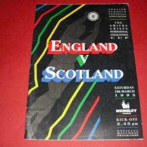 1993 ENGLAND V SCOTLAND SCHOOLS