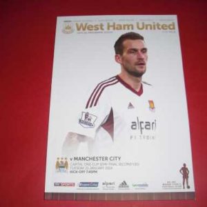 2013/14 WEST HAM V MAN CITY CAPITAL ONE CUP S/F