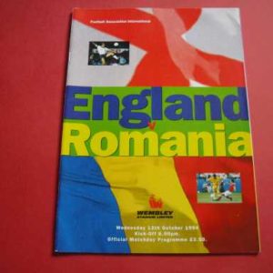 1994 ENGLAND V ROMANIA