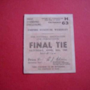 1949 LEICESTER V WOLVES FA CUP FINAL TICKET