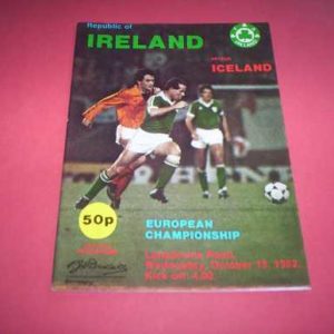 1982 REPUBLIC OF IRELAND V ICELAND