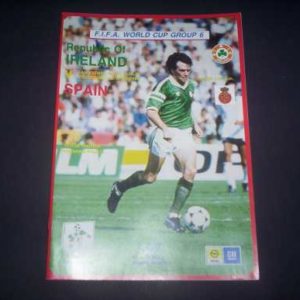 1989 REPUBLIC OF IRELAND V SPAIN WORLD CUP