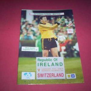1992 REPUBLIC OF IRELAND V SWITZERLAND
