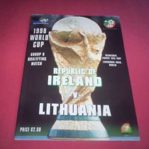 1987 REPUBLIC OF IRELAND V LITHUANIA WORLD CUP