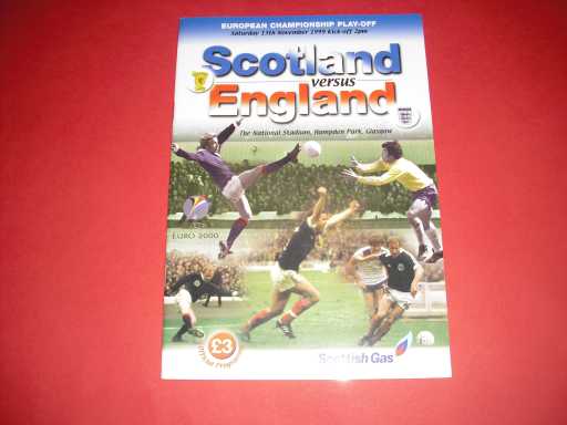 ENGLAND AWAYS » 1999 SCOTLAND V ENGLAND