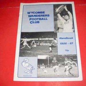 1986/87 WYCOMBE OFFICIAL HANDBOOK