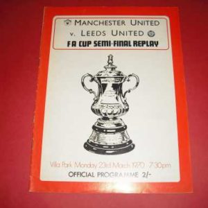 1969/70 MAN UTD V LEEDS FA CUP SEMI FINAL REPLAY
