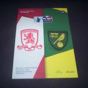 2015 MIDDLESBROUGH V NORWICH PLAY OFF FINAL