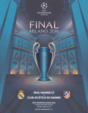 2016 REAL MADRID V ATLETICO MADRID CHAMPIONS LEAGUE FINAL free post