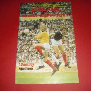 1983 ENGLAND V WEST GERMANY SCHOOLS