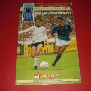 1987 ENGLAND V WEST GERMANY SCHOOLS