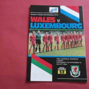 1991 WALES V LUXEMBOURG
