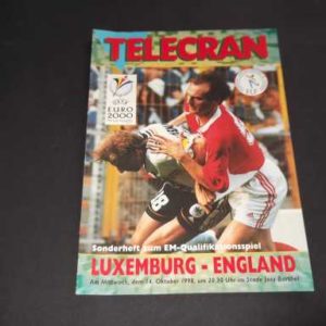1998 LUXEMBOURG V ENGLAND