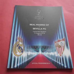 2016 REAL MADRID V SEVILLA UEFA SUPER CUP