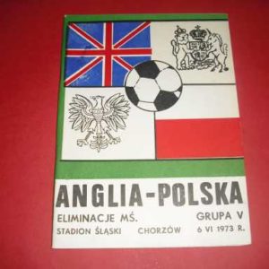 1973 POLAND V ENGLAND
