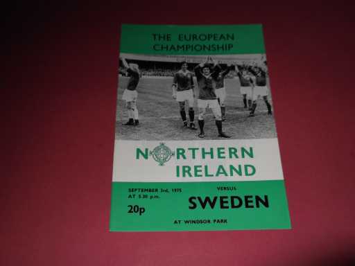 NORTHERN IRELAND » 1975 NORTHERN IRELAND V SWEDEN