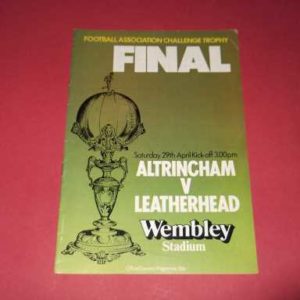 1978 ALTRINCHAM V LEATHERHEAD FA TROPHY FINAL