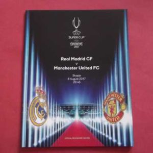2017 MAN UTD V REAL MADRID UEFA SUPER CUP free uk post
