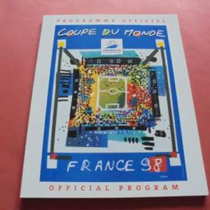 1998 FRANCE WORLD CUP OFFICIAL PROGRAMME