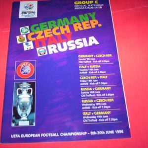 1996 GERMANY, CZECH, ITALY & RUSSIA EUROPEAN CHAMPS