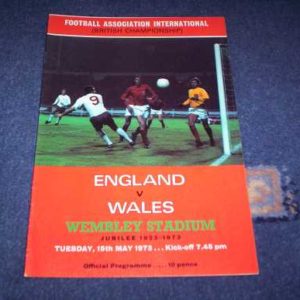 1973 ENGLAND V WALES