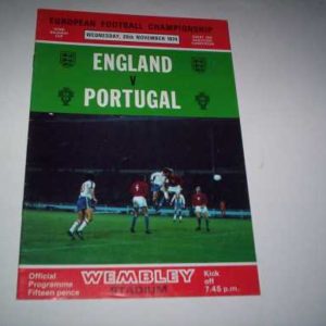 1974 ENGLAND V PORTUGAL