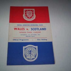1964 WALES V SCOTLAND @ CARDIFF