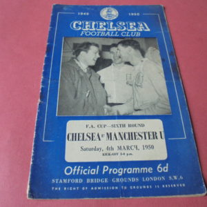 1949/50 CHELSEA V MAN UTD FA CUP