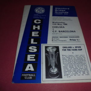 1965/66 CHELSEA V BARCELONA FAIRS CUP SEMI FINAL