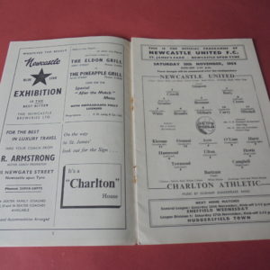 1954/55 NEWCASTLE UTD v CHARLTON
