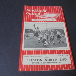 1954/55 SHEFFIELD UTD v PRESTON