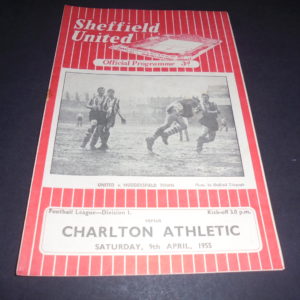 1954/55 SHEFFIELD UTD v CHARLTON