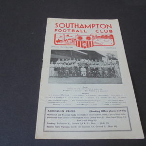 1957/58 SOUTHAMPTON v SHREWSBURY