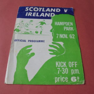 1962 SCOTLAND v IRELAND