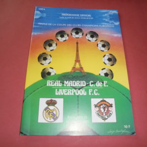 1981 REAL MADRID v LIVERPOOL EUROPEAN CUP FINAL (REPLICA)