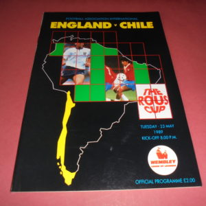1989 ENGLAND v CHILE