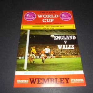 1973 ENGLAND v WALES (WORLD CUP QUALIFIER)