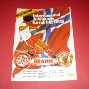1978 BRANN V AJAX & MAN UTD FRIENDLY TOURNAMENT