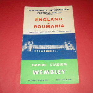 1957 ENGLAND V ROMANIA U23