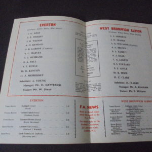 1968 FA CUP FINAL EVERTON v WBA