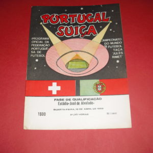 1989 PORTUGAL V SWITZERLAND WORLD CUP QUALIFIER